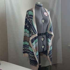 My Story Long Sleeve Sweater Jacket